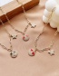 Fashion Love Copper Inlaid Zircon Smiley Five-pointed Star Necklace
