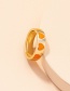 Fashion Orange Color Love Ring