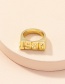 Fashion Gold Color Number 1990 Ring