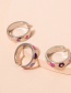 Fashion Silver Color Heart Love Flower Star Open Ring