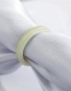 Fashion Fine Light Yellow Streaks 7 Irregular Pattern Ring