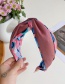 Fashion Water Red Printed Cross-knotted Headband