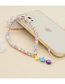 Fashion Rt-k210062 Soft Pottery Flower Mobile Phone Chain