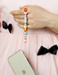 Fashion Qt-k210063a Letter Beaded Mobile Phone Chain