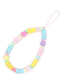 Fashion Qt-k210088b Soft Pottery Smiley Face Beaded Mobile Phone Chain