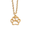 Fashion Ssn0147qz Rigid Color Titanium Steel Animal Dog Paw Necklace