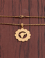 Fashion 60cm Golden Twist Chain Titanium Steel Twist Necklace