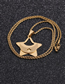 Fashion Ssn00144 Pentagram Moon Necklace