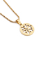 Fashion Ssn00027+60cm Twist Chain Round Hollow Flower Necklace