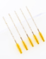 Fashion Disposable-mascara Brush-crystal-dark Yellow-50pcs Pj-35 50pcs Crystal Rod Disposable Eyelash Brush
