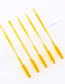 Fashion Disposable-mascara Brush-two-color-white Light Yellow-50pcs Pj-16 50pcs Gradient Bar Disposable Eyelash Brush