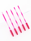 Fashion Disposable-mascara Brush-two-color-white Rose Red-50pcs Pj-20 50pcs Gradient Bar Disposable Eyelash Brush