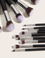 Fashion 14 Branches-silver Color Black Gg050907 14 Makeup Brush Makeup Tool Set