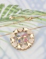 Fashion Gold-plated Girl Color Zirconium Love Heart Hollow Portrait Diamond Necklace