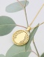 Fashion Gold-plated Round Full Diamond Virgin Necklace