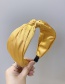 Fashion Yellow Knotted Stitching Polka Dot Headband