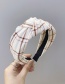 Fashion Rose Red Knotted Gold Thread Vertical Headband