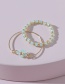 Fashion A1831 Rice Bead Woven Flower Ring Set