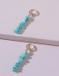 Fashion A1947pk Turquoise Tassel Earrings