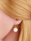 Fashion White Colorful Dripping Letters Smiley Ear Rings