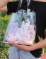 Fashion Single Brown Bear Cartoon Bear Pvc Transparent Shoulder Bag