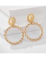 Fashion 9130 Threaded Circle Earrings