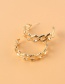 Fashion Gold Color Hollow C-shaped Earrings