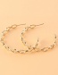 Fashion Gold Color C-shaped Chain Earrings