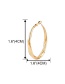 Fashion Gold Color Round Geometric Earrings