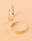 Fashion Gold Color Metal C-shaped Earrings