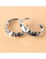 Fashion Silver Color Metal Geometric C-shaped Earrings