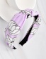 Fashion Lavender Purple Fabric Knotted Flower Headband