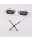 Fashion Black Love Oval Sunglasses