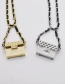 Fashion Gold Color Metal Bag Square Chain Waist Chain