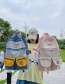 Fashion Blue Without Pendant Contrast Color Backpack Without Pendant