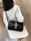 Fashion Black Vertical Zipper Shoulder Bag