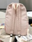 Fashion Pink Rabbit Doll Check Backpack
