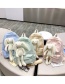 Fashion Green Single Package Rabbit Doll Check Backpack
