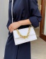 Fashion White Square Chain Shoulder Messenger Bag