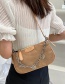 Fashion Khaki Butterfly Chain Crossbody Shoulder Bag