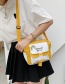 Fashion Yellow Cartoon Bunny Letter Messenger Nylon Bag