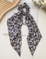 Fashion 5 Color Streamers White Floral Streamer Square Scarf Large Intestine Ring