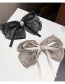 Fashion Black Leopard Print Spring Clip Leopard Bow Hair Tie Clip