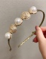 Fashion Picture Section Metal Pearl Headband