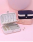 Fashion Color Matching Navy Earrings Necklace Storage Box Small