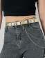 Fashion Gold Color Double Row Hole Pin Buckle Chain Belt