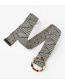Fashion Hegami Striped Braided Round Buckle Belt