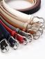 Fashion Black Japanese Buckle Perforated Belt