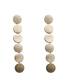 Fashion Gold Color Metal Disc Stitching Earrings
