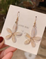 Fashion Gold Color Flower Stud Earrings